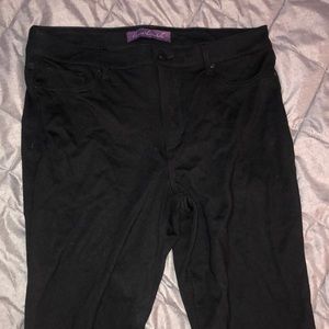 Black Leggings/Stretchy Dress Slacks with Zipper